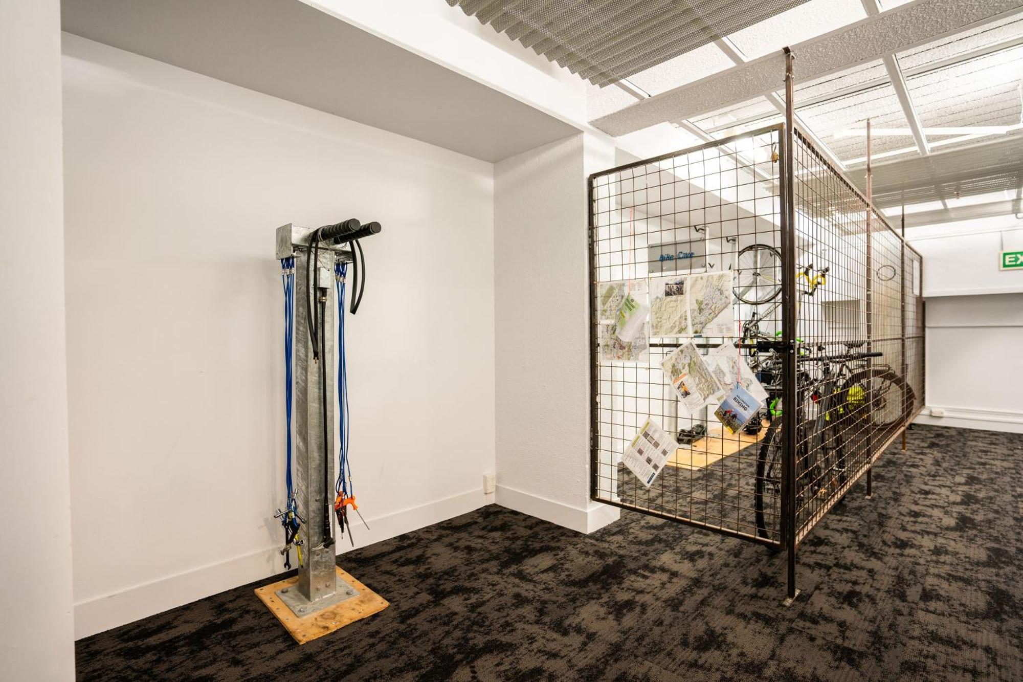 Haka House Wellington Hostel Exterior photo A bicycle repair station at the station